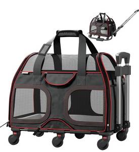 lot 29383 image: KATZIELA LUXURY RIDER ROLLING PET CARRIER WITH PET BED