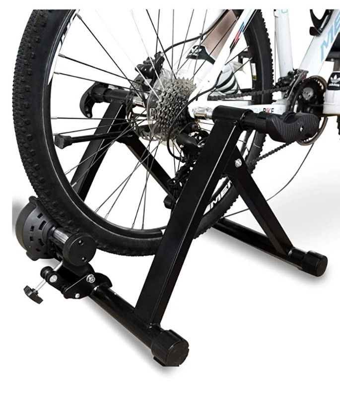 lot 2631 image: BalanceFrom Bike Trainer Stand Steel Bicycle Exercise Magnetic Stand