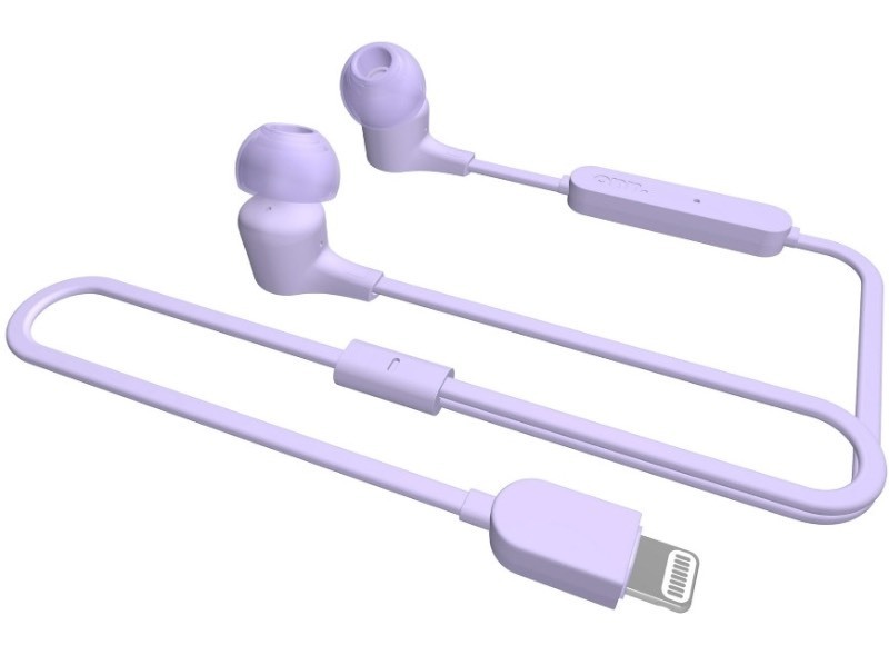 lot 2642 image: Onn. In-ear Earbuds with Microphone and Lightning Connector, Lilac