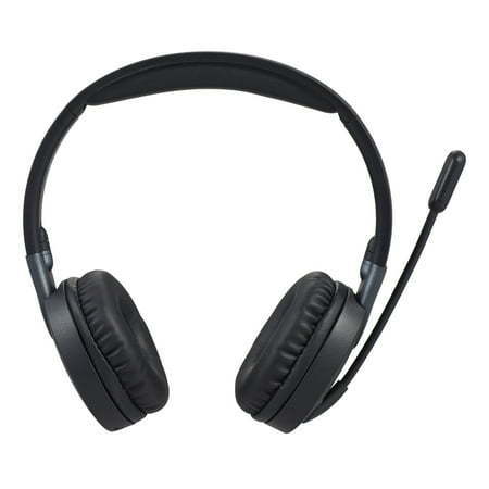 lot 5483 image: onn. Wireless On-Ear Headphones With Rotating Boom Microphone