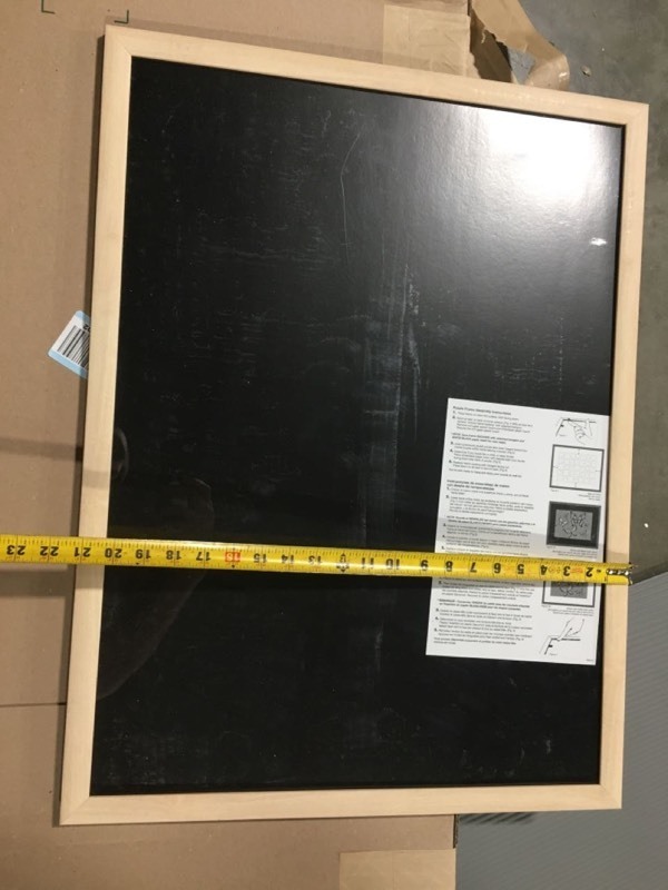 lot 6231 image: MCS Wooden Frame and plexiplastic cover - cover scratched - see pics for size