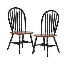 lot 6359 image: set of 2 ��sunset trading�� arrowback chairs 38in blackcherry