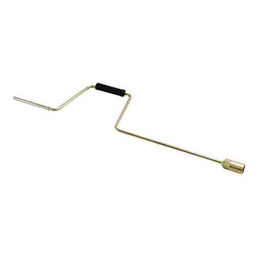 lot 6347 image: Lippert 285324 Manual Stabilizer Jack Power Tongue Jack Crank Handle,Gold