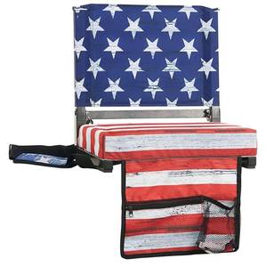 lot 55151 image: SPORT BEATS Stadium Seat for Bleachers with Back Support and Wide Padded Cushion Stadium Chair - Includes Shoulder Strap and Cup Holder (Retail $45.99)