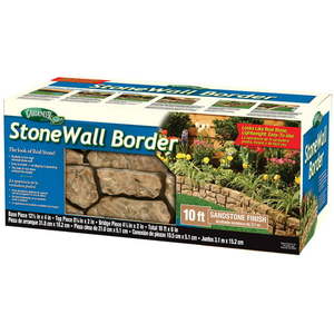 lot 2573 image: Dalen StoneWall Border-Landscape Edging-Weatherproof Material-10 Coverage-Sandstone