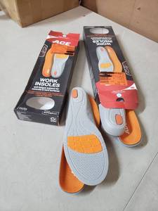 lot 2581 image: 3M Ace Work Insoles, 2 Pack, Size Small