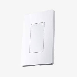 lot 2606 image: WYZE Smart 15 Amp Programmable Touch and Push Button Light Switch, White (1-Pack)