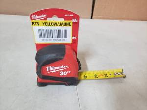 lot 2622 image: Milwaukee-48-22-6630 30 ft. Compact Tape Measure