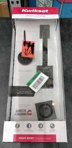 lot 3669 image: Kwikset Handle Set Matte Black