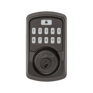 lot 3673 image: Kwikset Aura Bluetooth Keypad Smart Lock Featuring SmartKey Security�� Venetian Bronze
