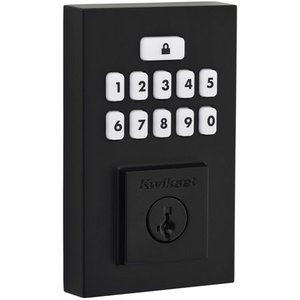 lot 3674 image: Kwikset 9260Cnt-S Smartcode Deadbolts Touchpad Single Cylinder Keyless Entry Deadbolt -