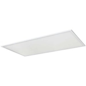 lot 5159 image: 2Pk Sunlite 85380-SU 60w 2X4 LED Flat Panel Fixture White Warm White 3000K