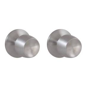 lot 5185 image: Defiant Brandywine Stainless Steel HallCloset Door Knob (2-Pack)