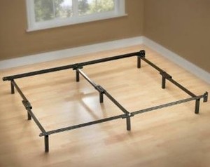 lot 1582 image: Zinus Compack 9-Leg Support Bed Frame, for Box Spring & Mattress Set, Queen