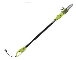 lot 1603 image: Sun Joe - SWJ806E 2-in-1 Electric Convertible Pole Chain Saw - Green