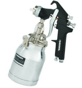 lot 2600 image: Husky Siphon Feed Spray Gun Air Tool Paint Sprayer Precision Stainless Steel Needle H4930SSG