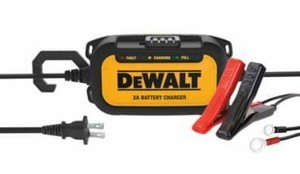 lot 2619 image: DEWALT DXAEC2 Professional 2-Amp Automotive Battery Charger and Maintainer