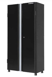 lot 2646 image: Husky Ready-to-Assemble 24-Gauge Steel Freestanding Garage Cabinet in Black (36 in. W x 72 in. H x 18 in. D)&nbsp