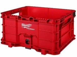 lot 2654 image: Milwaukee Packout Crate Bin Tote 48-22-8440