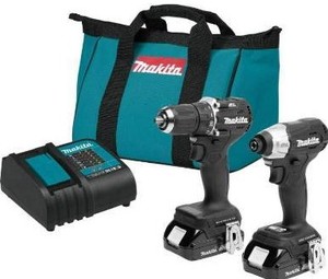 lot 2657 image: Makita 18-Volt LXT Sub-Compact Lithium-Ion Brushless Cordless 2-piece Combo Kit (Driver-DrillImpact Driver) 1.5Ah- Retail $269.99