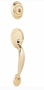 lot 5162 image: Kwikset Dakota Sgl Cyl Handleset wTylo Knob Featuring Smartkey� in PB