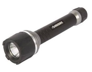 lot 5191 image: Husky 120 Lumens Virtually Unbreakable Flashlight, Black