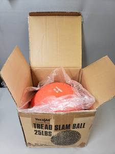 lot 53 image: NEW Tread 25lbs Slam Ball