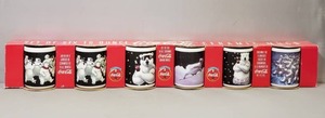 lot 58 image: IN PACKAGE 1996 Vintage Set of 6 Coca Cola Mugs Coca Cola Bear New in Box Christmas Bears