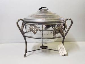 lot 63 image: Barada Pewter Bronze 11 Serving Bowl