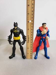 lot 81 image: Vintage Batman And Superman Action Figures