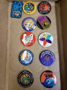 lot 83 image: River Fest Buttons