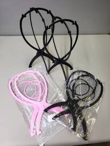 lot 150 image: Collapsible Wig Stands 6 Pack 4 NEW in Wrapper