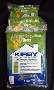 lot 165 image: (3) Packs of 6 Kirby Vacuum Cleaner Disposable Cloth Paper Bags White Hepa Bags 6 Pack Universal Style Fits ALL Kirby Models