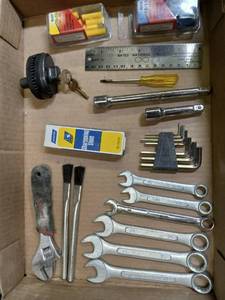 lot 178 image: Wrenches, Allen Wrenches, Sharpening Stone