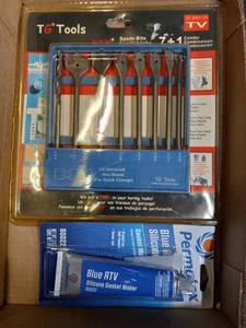lot 179 image: TG Tools Spade Bits, Blue RTV silicone