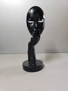 lot 197 image: Modern Hand Woman Thinking Statue