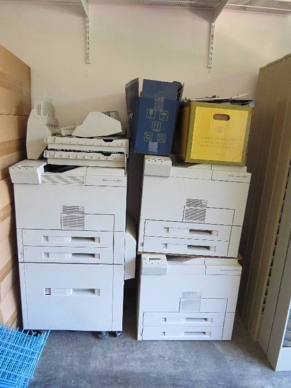 lot 21 image: Lot of HP 8150 Laser Printers for parts or repair