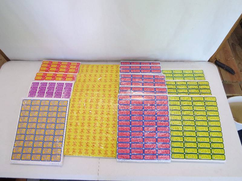 lot 35 image: Lot of Assorted Sticker Sheets