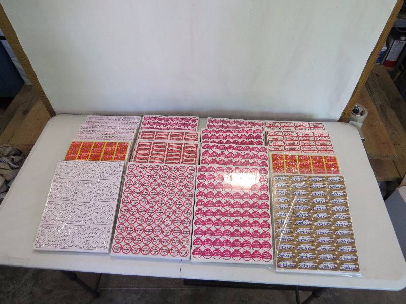 lot 37 image: Lot of Assorted Sticker Sheets