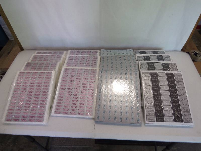 lot 40 image: Lot of Assorted Sticker Sheets
