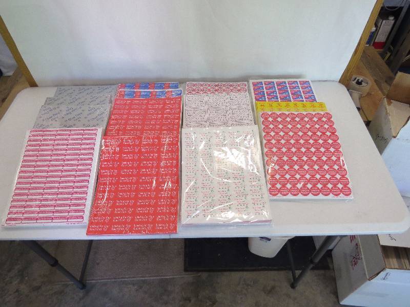 lot 47 image: Lot of Assorted Sticker Sheets