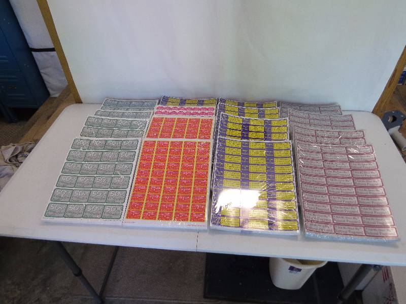 lot 49 image: Lot of Assorted Sticker Sheets