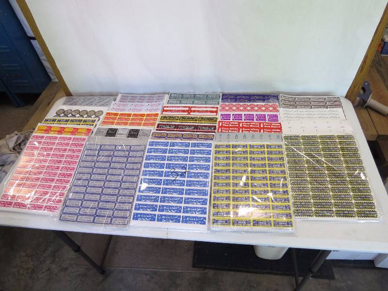 lot 50 image: Lot of Assorted Sticker Sheets