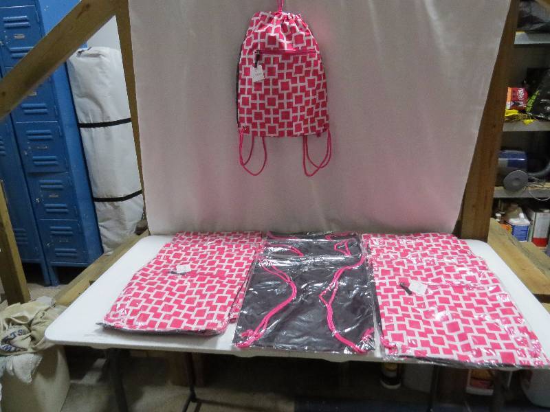lot 144 image: Lot of 12 Drawstring Backpacks