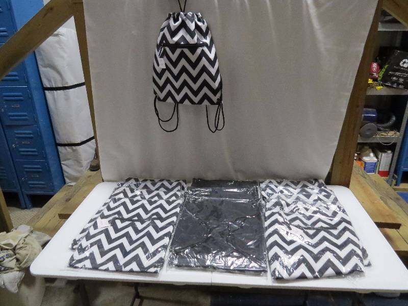 lot 147 image: Lot of 12 Drawstring Backpacks