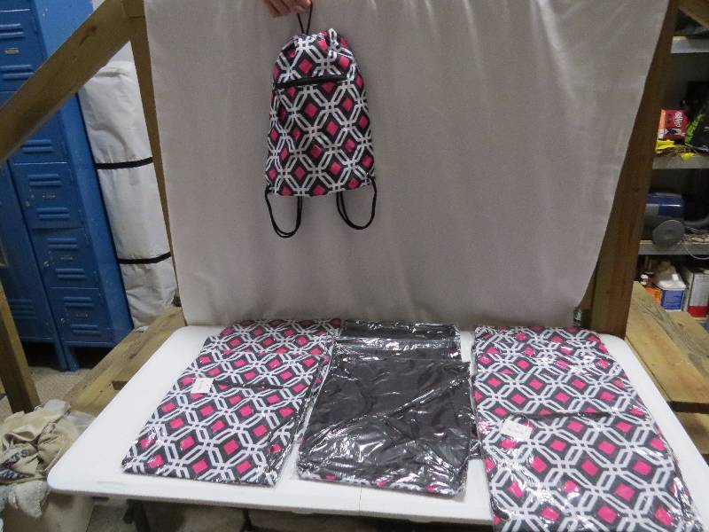 lot 148 image: Lot of 12 Drawstring Backpacks