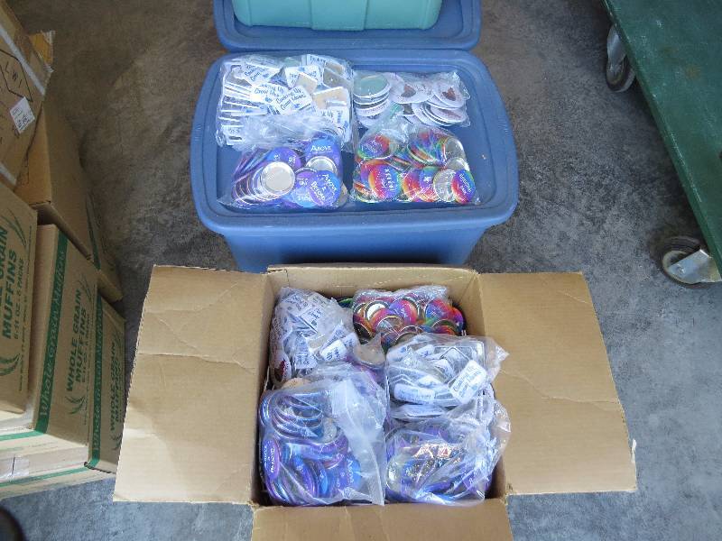 lot 222 image: Large box full of a variety of Buttons