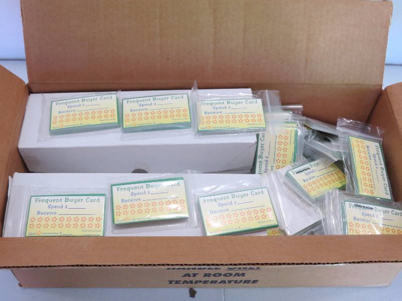lot 237 image: Lot of 4000 Frequent Buyer Cards
