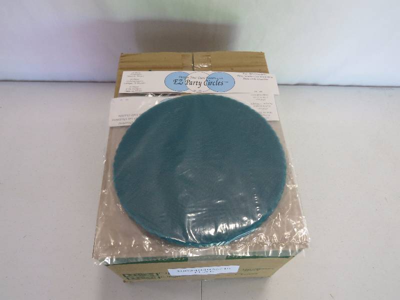 lot 244 image: Lot of 48 pkgs of 25 9 Teal Tulle Circles