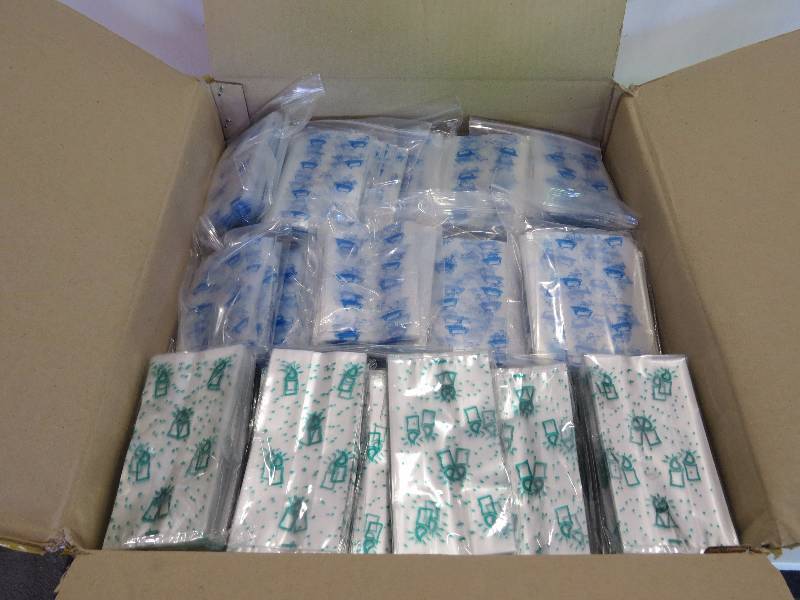 lot 247 image: Lot of Assorted Printed Poly Bags